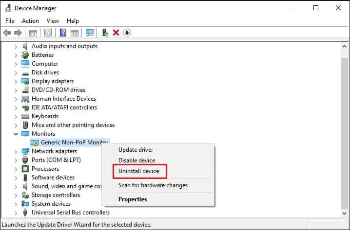 14 Ways to Solve a Black Screen on Your Dell Laptop 24 uninstall-device-in-safe-mode