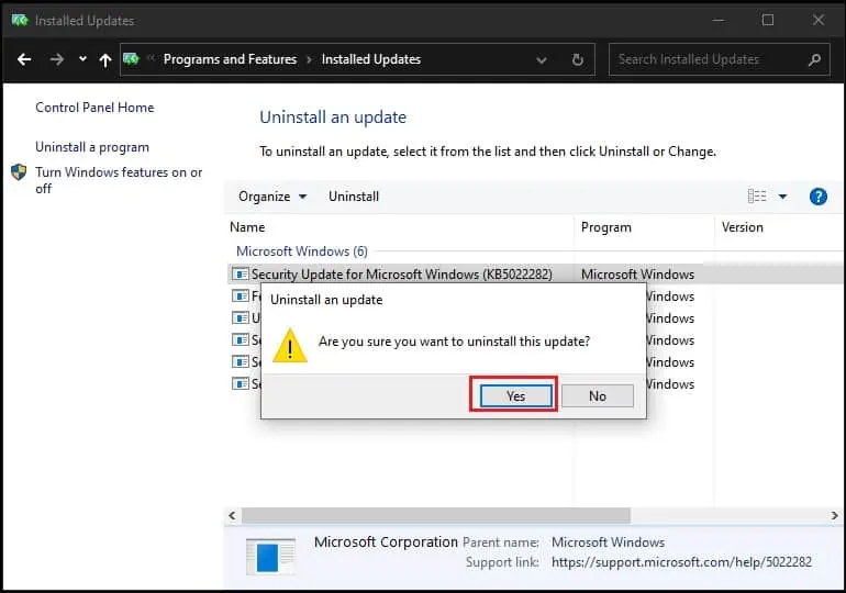 14 Ways to Solve a Black Screen on Your Dell Laptop 40 uninstall-latest-windows-update