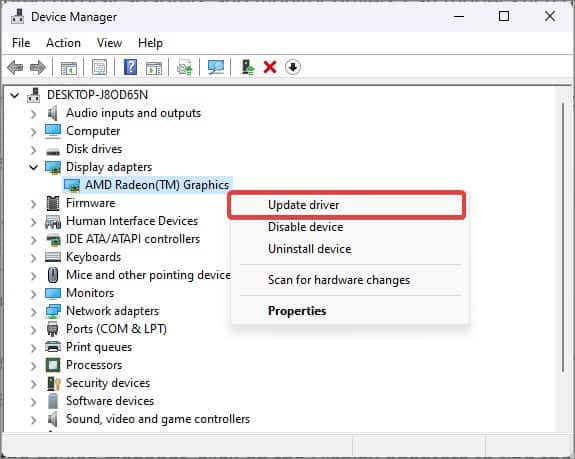 update graphic driver