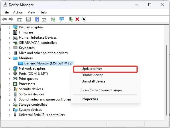 update-monitor-driver