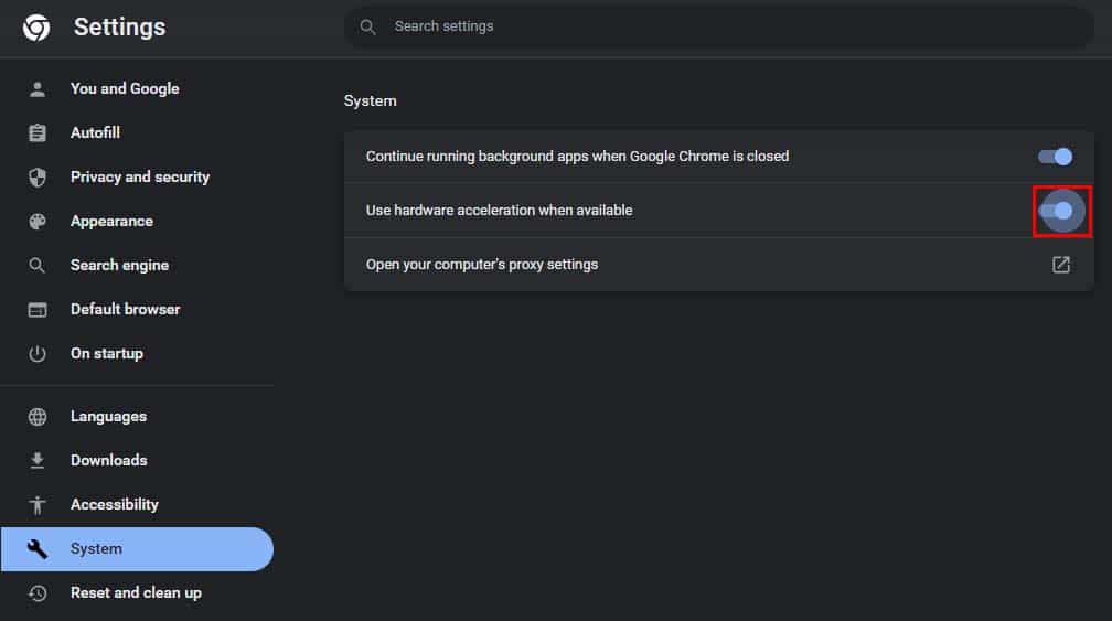 use hardware acceleration when available