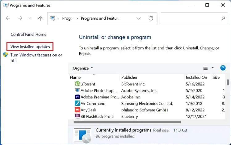 USB Hub Not Working? Here’s How to Fix It 42 view-installed-updates