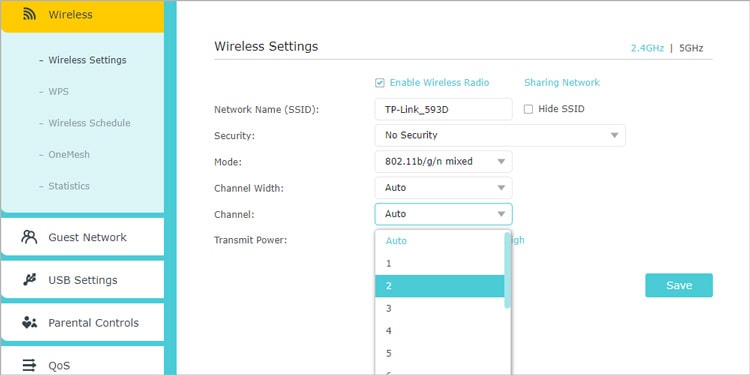 wifi channel selection auto