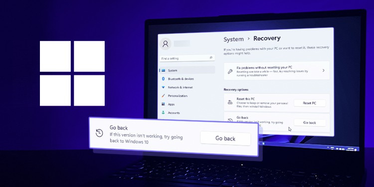 windows 11 go back not working