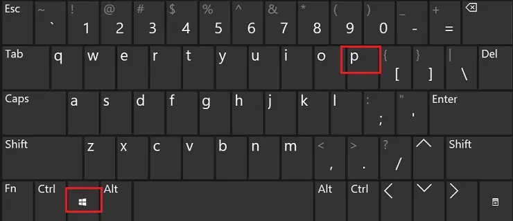 How to Connect Multiple Monitors (Step-By-Step Guide) 21 windows-p-in-keybaord