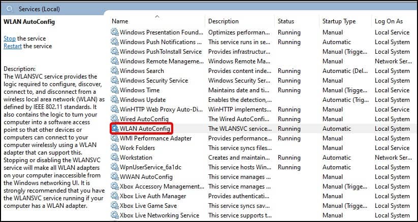 wlan auto config