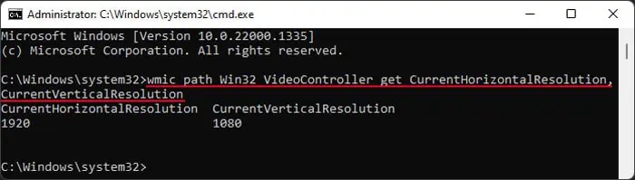 wmic-path-Win32_VideoController-get-CurrentHorizontalResolutionCurrentVerticalResolution