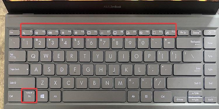Fn key and Function keys on the Laptop