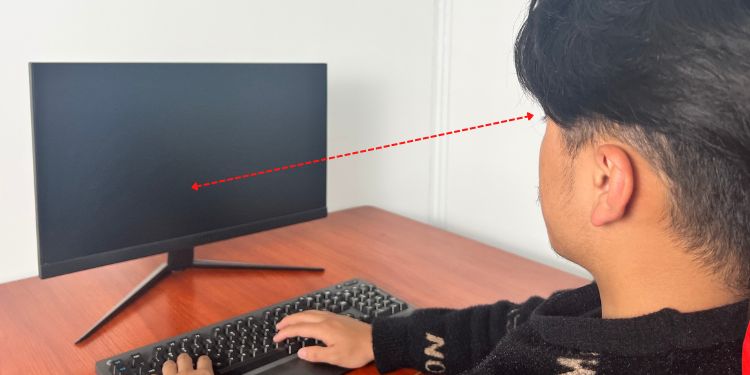 Keep the Center of the Monitor Below Eye Level