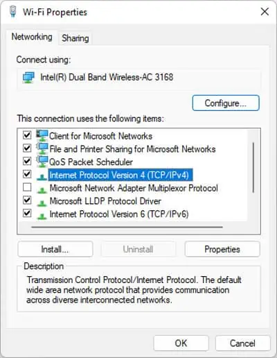 Wi-Fi-internet-protocol-version-4