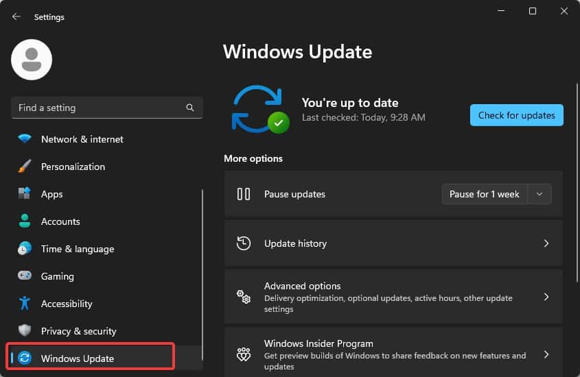 Windows update