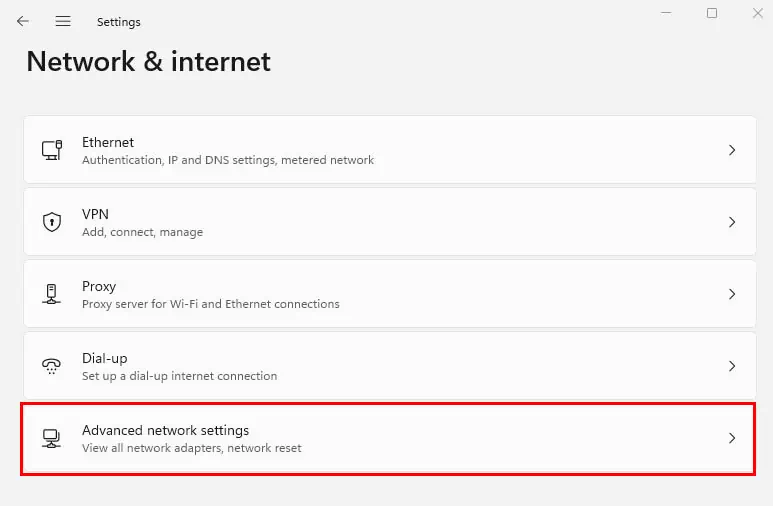 Network Adapter Not Working? 14 Ways to Fix It 51 advanced-network-settings-in-settings