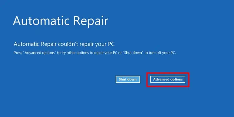 How to Fix Acer Laptop Stuck on Acer Screen 17 advanced-options-acer-stuck-on-acer-screen