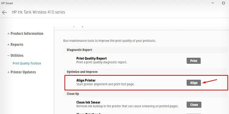 HP Printer Printing Blank Pages? 5 Ways to Fix It 19 align-printer-tool