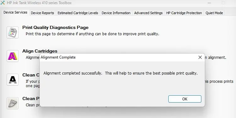 How to Align HP Printer? 3 Best Ways 13 alignment-successful-message