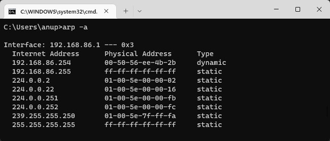 arp-table-internet-address