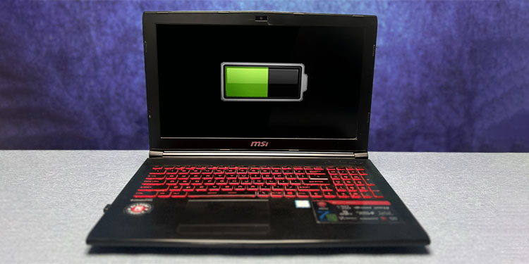 battery life of laptop
