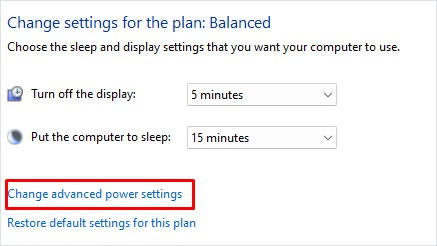 change advanced power settings logitech mouse not working