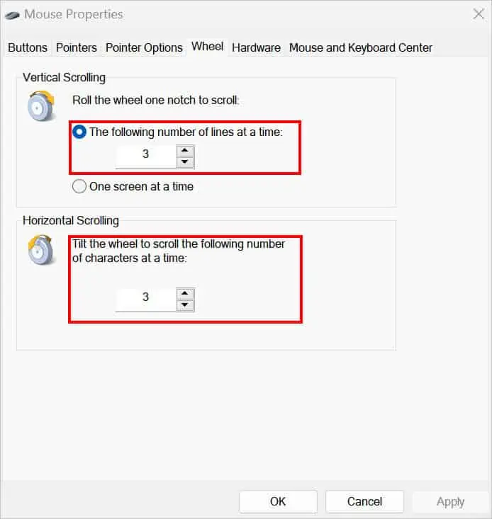 Why is My Mouse Not Working? 20 Ways to Fix It 38 change-vertical-and-horizontal-scrolling