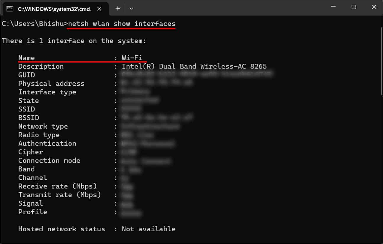 check name field