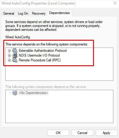 Network Adapter Not Working? 14 Ways to Fix It 43 check-service-dependencies