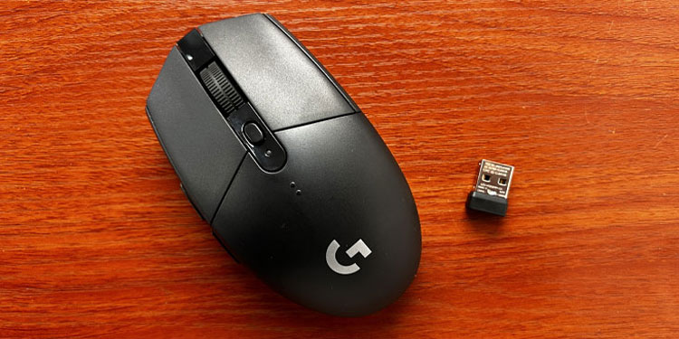 check wireless transmittor logitech mouse