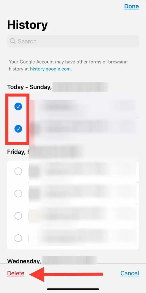 How to Delete History on Chrome 14 chrome-on-iphone-512x1024