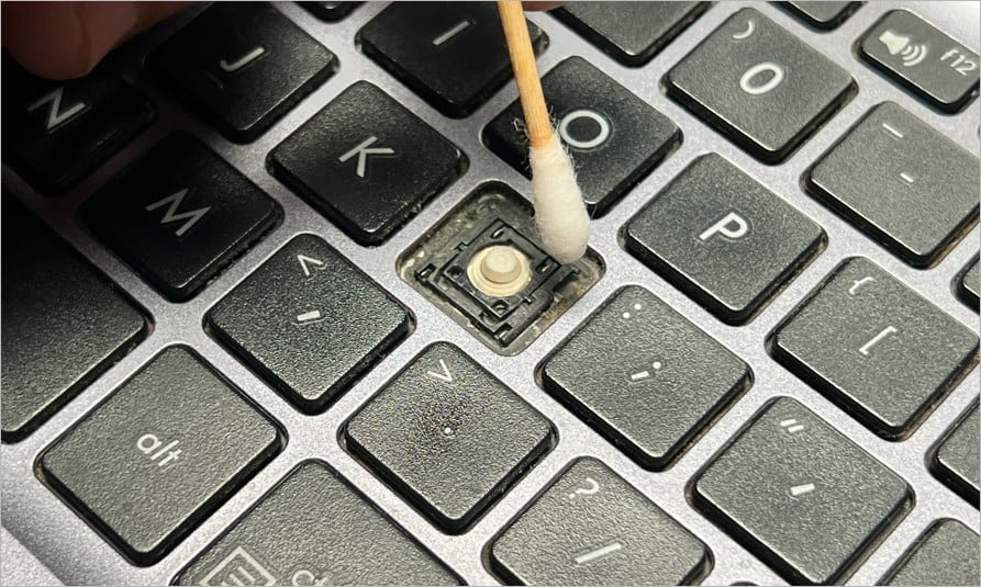 clean keycap internals