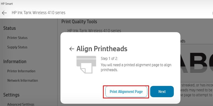 click-print-alignment-page