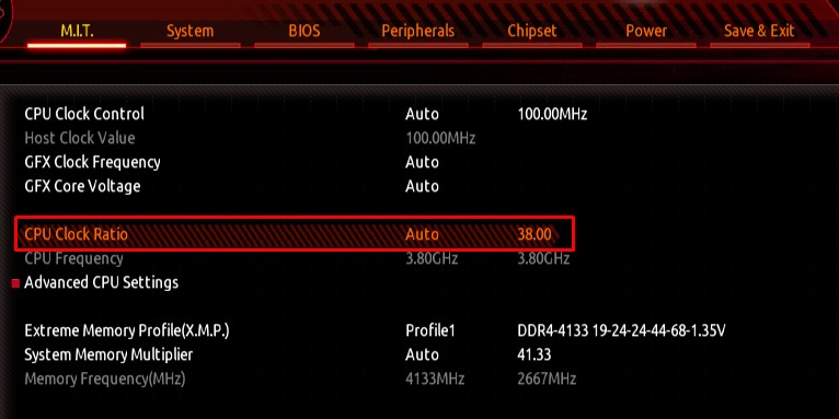 cpu frequency multiplier
