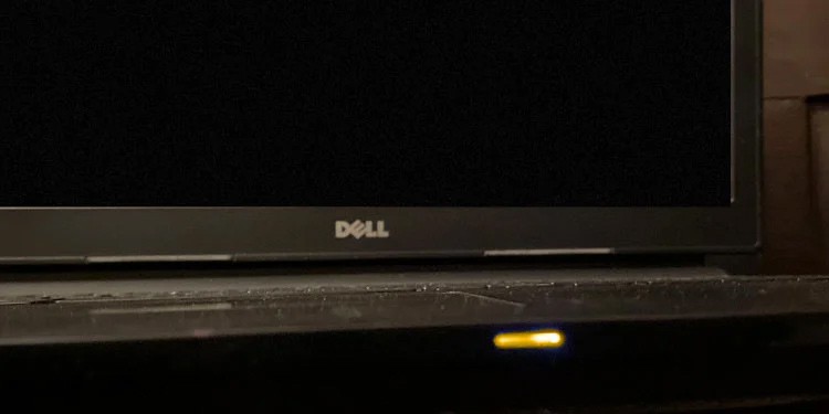 dell xps amber led