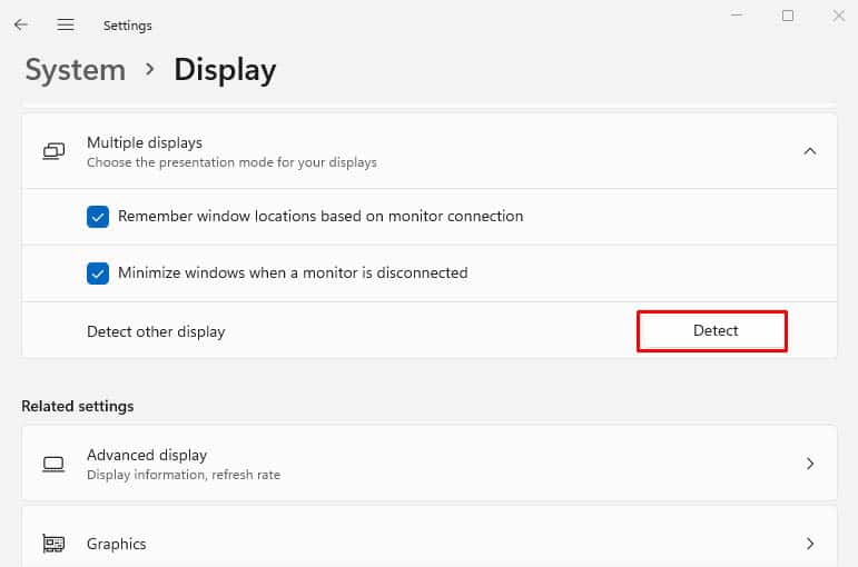 detect multiple displays