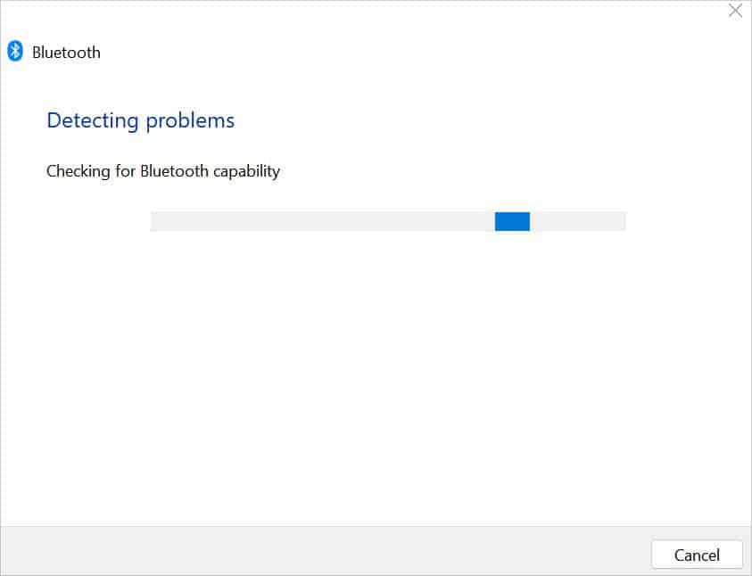 detecting bluetooth problems