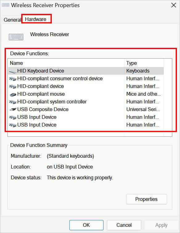 device functions