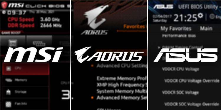 Best BIOS Settings for Gaming 1 different motherboard brand