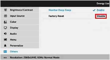 disable deep sleep option