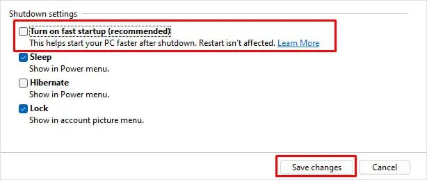 Razer Mouse Not Working? Here're 9 Ways to Fix It 13 disable-fast-startup-razer-not-working