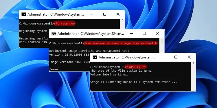 DISM, SFC, CHKDSK: What’s the Difference