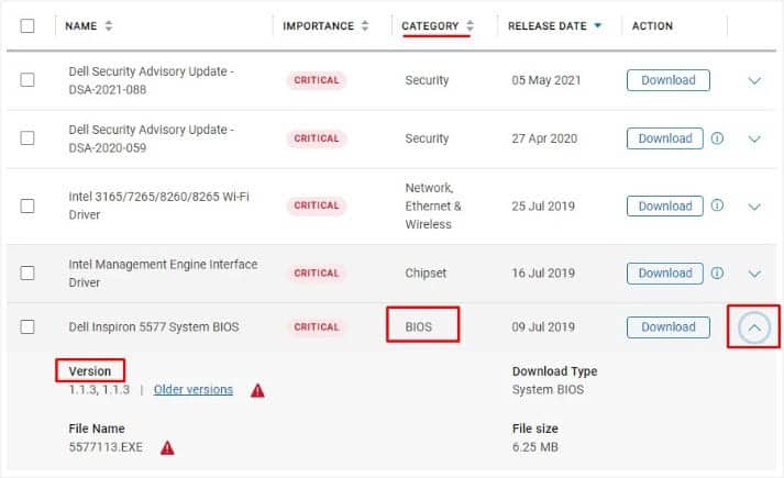 download dell bios update from website