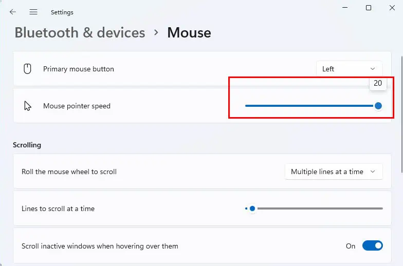 drag-slider-to-change-mouse-pointer-speed
