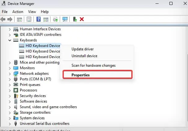 Alienware Keyboard Not Working? Here Are 9 Ways to Fix It 19 driver-properties