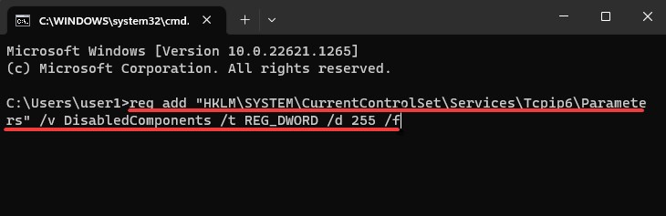 How to Disable or Enable IPv6 on Windows? 3 Simple Ways 13 edit the registry from the cmd