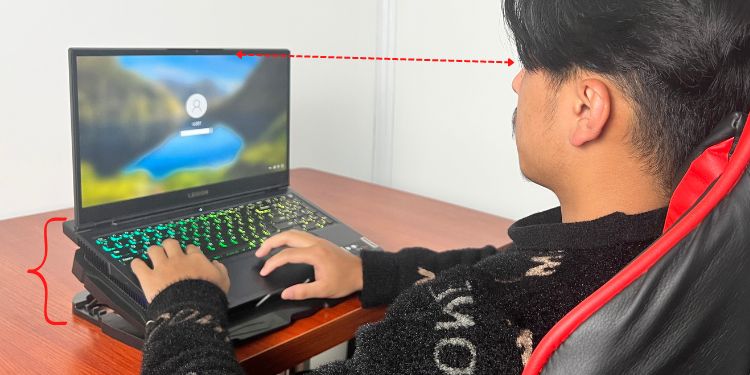 How High Should Your Monitor Be? 6 elevate laptop height using a stand