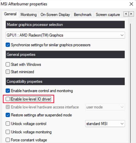 enable-low-level-io-driver
