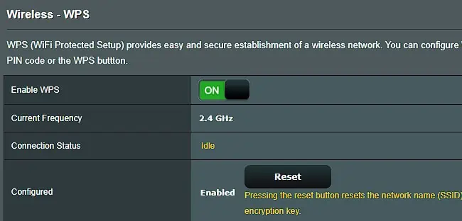How to Install or Setup ASUS Router 15 enable-wps