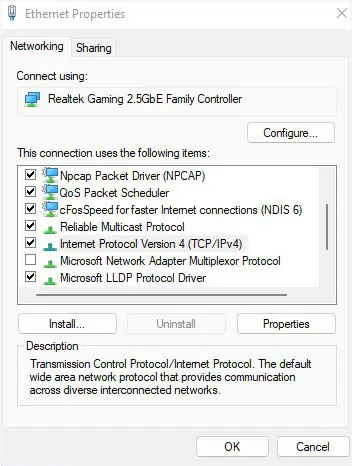 Network Adapter Not Working? 14 Ways to Fix It 35 ensure-ipv4-is-checked
