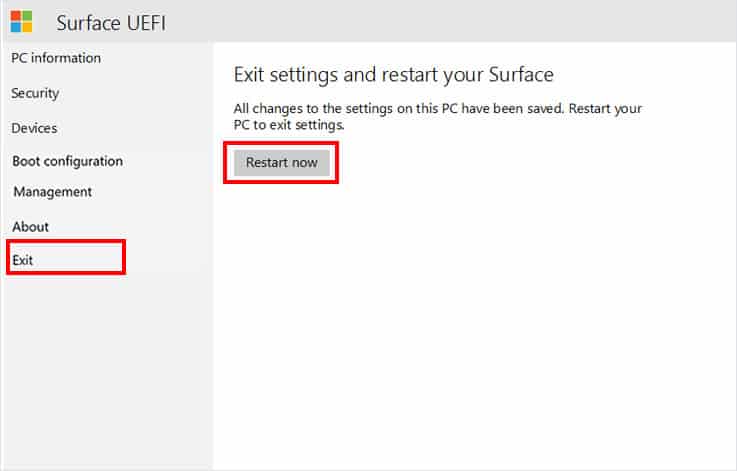 exit uefi wifi not working surface laptop