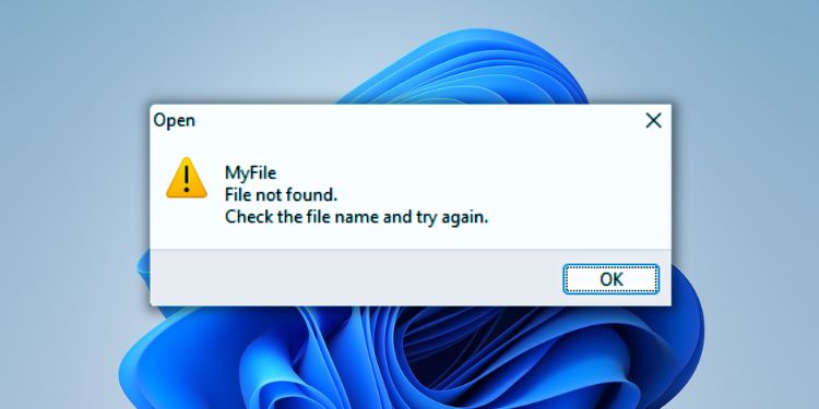 file not found