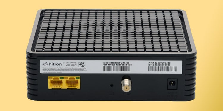 hitron-cable-modem-coax-port