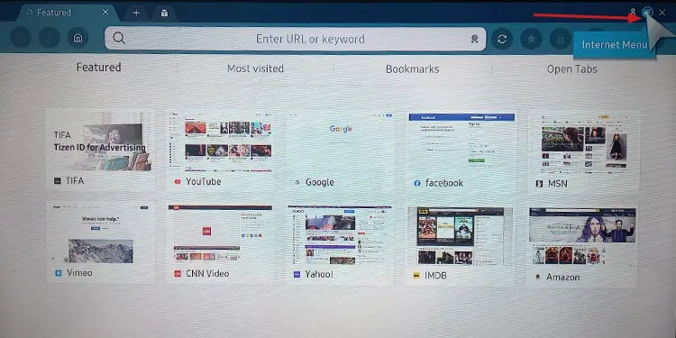 How to Setup and Unlock Parental Control on Samsung TV 15 internet-menu-on-web-browser